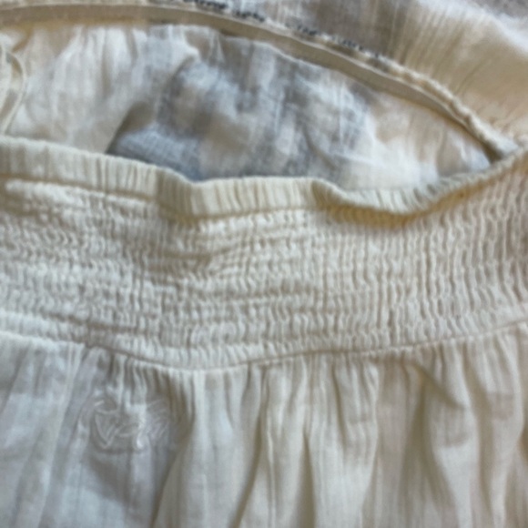 Ripcurl Carmanita 100% Cotton Halter tie embroidered white womens dress Small - Picture 8 of 10